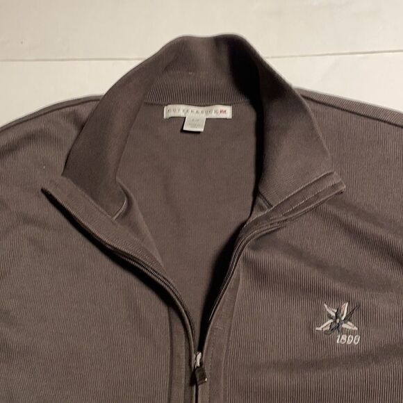 Cutter & Buck 100% Supima cotton fine rib zip jacket with zip pockets size S/P - Picture 2 of 11